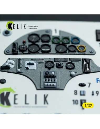 Hs-123A-1 - interior 3D decals for ICM kit, 1/32 - Kelik K32046