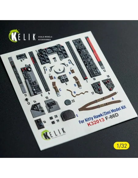 [NO_DESC] F-86D - interior 3D decals for Kitty Hawk/Zimi models kit...