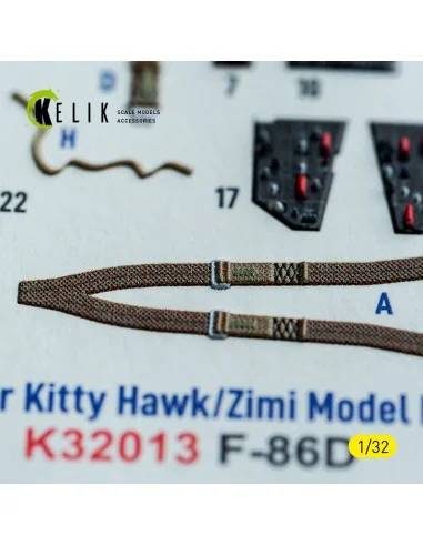 F-86D - interior 3D decals for Kitty Hawk/Zimi models kit, 1/32 - K...