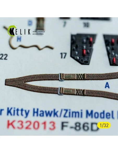 F-86D - interior 3D decals for Kitty Hawk/Zimi models kit, 1/32 - K...