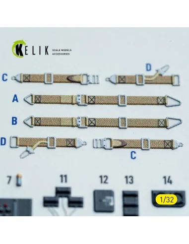 Ju-87G - interior 3D decals for Hasegawa kit, 1/32 - Kelik K32047
