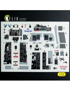 F-4C - interior 3D decals for Tamiya kit, 1/32 - Kelik K32048 2