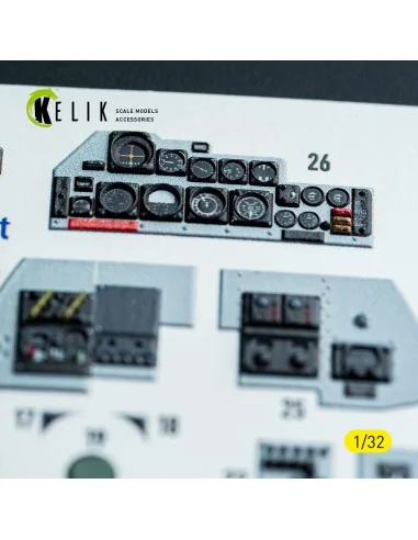 F-4C - interior 3D decals for Tamiya kit, 1/32 - Kelik K32048