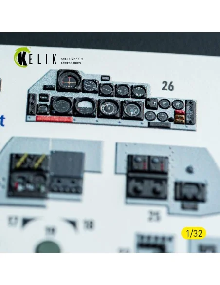 F-4C - interior 3D decals for Tamiya kit, 1/32 - Kelik K32048