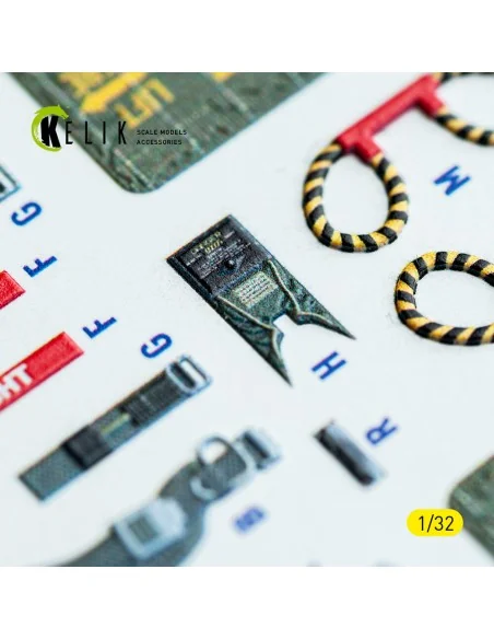 F-4C - interior 3D decals for Tamiya kit, 1/32 - Kelik K32048