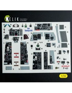 F-4D - interior 3D decals for Tamiya kit, 1/32 - Kelik K32049 2