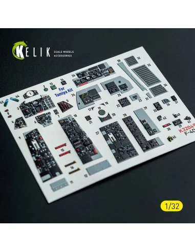 [NO_DESC] F-4D - interior 3D decals for Tamiya kit, 1/32 - Kelik K3...