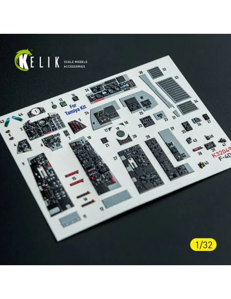 [NO_DESC] F-4D - interior 3D decals for Tamiya kit, 1/32 - Kelik K3...