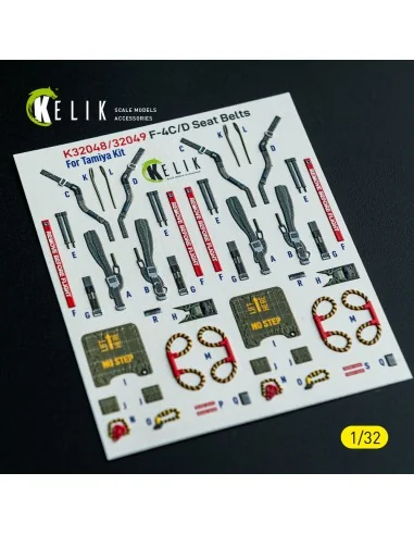 F-4D - interior 3D decals for Tamiya kit, 1/32 - Kelik K32049