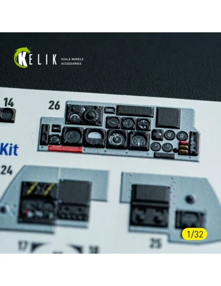 F-4D - interior 3D decals for Tamiya kit, 1/32 - Kelik K32049