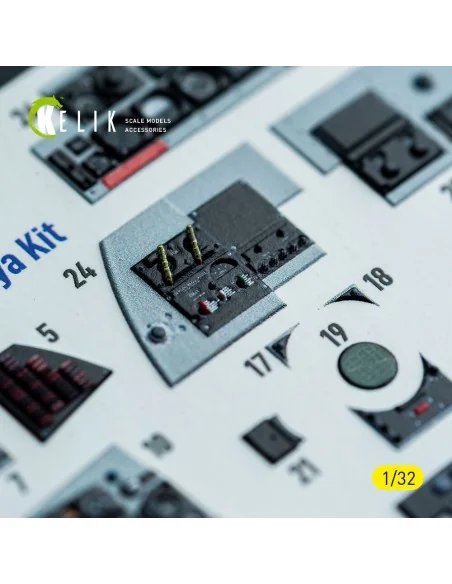F-4D - interior 3D decals for Tamiya kit, 1/32 - Kelik K32049