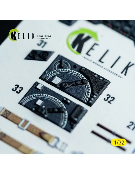 Ju-87D - interior 3D decals for Hasegawa kit, 1/32 - Kelik K32050