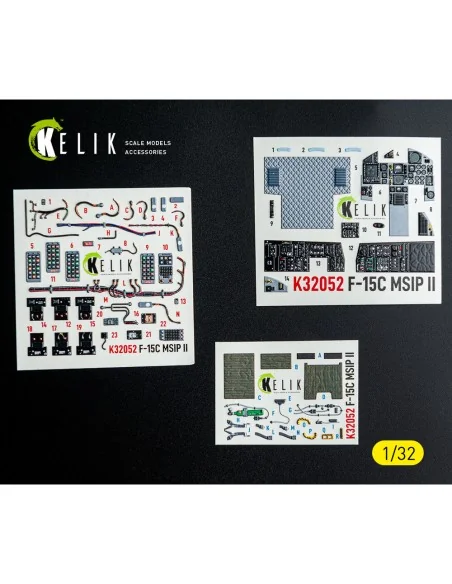 F-15C MSIP II- interior 3D decals for Tamiya kit, 1/32 - Kelik K32052
