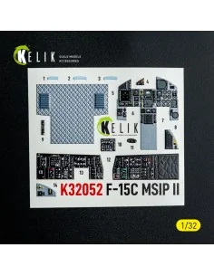 F-15C MSIP II- interior 3D decals for Tamiya kit, 1/32 - Kelik K32052 2