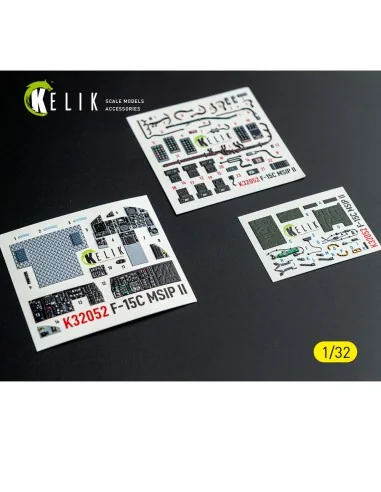 [NO_DESC] F-15C MSIP II- interior 3D decals for Tamiya kit, 1/32 - ...