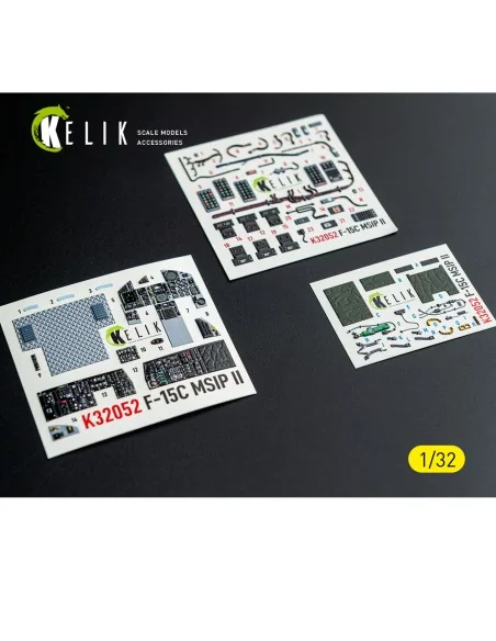[NO_DESC] F-15C MSIP II- interior 3D decals for Tamiya kit, 1/32 - ...