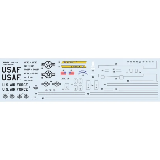 Lockheed C-141B Starlifter, 1/144 - Roden 325