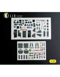 F-14A - interior 3D decals for Tamiya kit, 1/32 - Kelik K32053