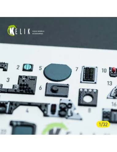 F-14A - interior 3D decals for Tamiya kit, 1/32 - Kelik K32053