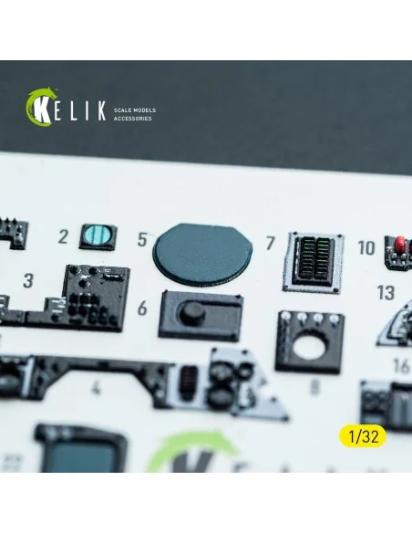 F-14A - interior 3D decals for Tamiya kit, 1/32 - Kelik K32053