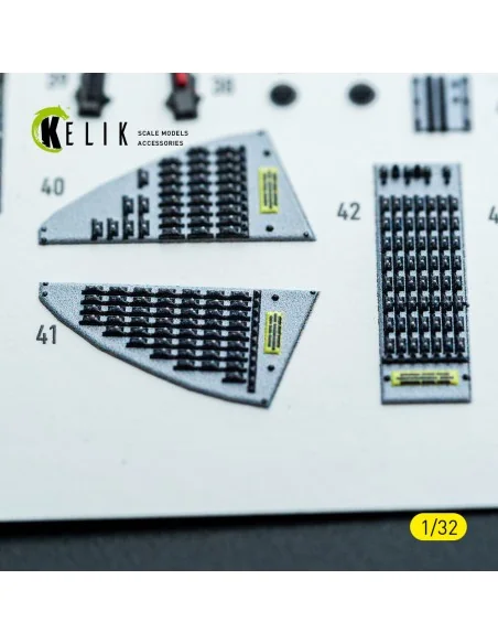 F-14A - interior 3D decals for Tamiya kit, 1/32 - Kelik K32053