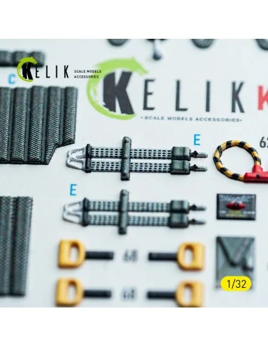 F-14A - interior 3D decals for Tamiya kit, 1/32 - Kelik K32053