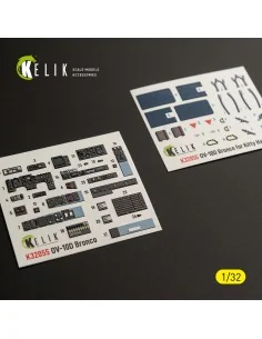 OV-10D Bronco - interior 3D decals for Kitty Hawk/Zimi models kit, ...