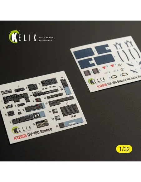 OV-10D Bronco - interior 3D decals for Kitty Hawk/Zimi models kit, ...
