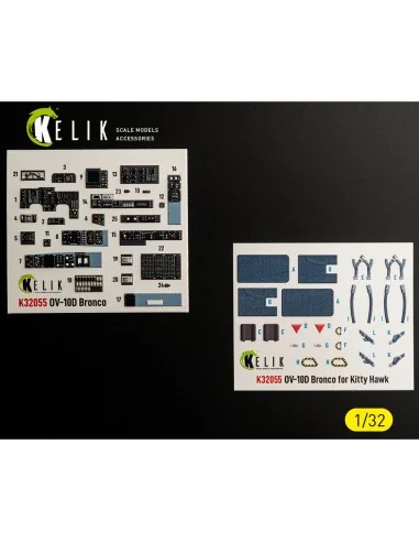 [NO_DESC] OV-10D Bronco - interior 3D decals for Kitty Hawk/Zimi mo...