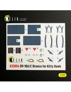 OV-10A/C Bronco - interior 3D decals for Kitty Hawk/Zimi models kit... 2