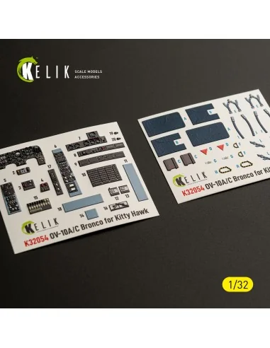 OV-10A/C Bronco - interior 3D decals for Kitty Hawk/Zimi models kit...