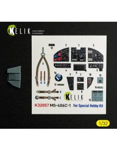 MS-406C-1 - interior 3D decals for Special Hobby kit, 1/32 - Kelik ...