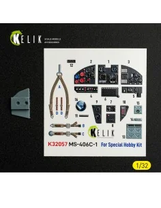 MS-406C-1 - interior 3D decals for Special Hobby kit, 1/32 - Kelik ... 2