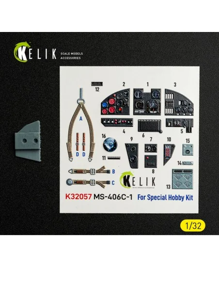 MS-406C-1 - interior 3D decals for Special Hobby kit, 1/32 - Kelik ...