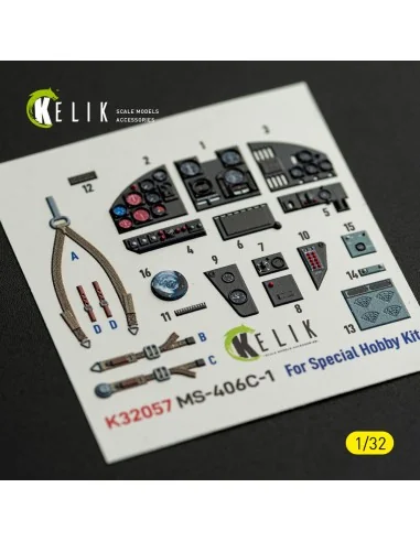 MS-406C-1 - interior 3D decals for Special Hobby kit, 1/32 - Kelik ...