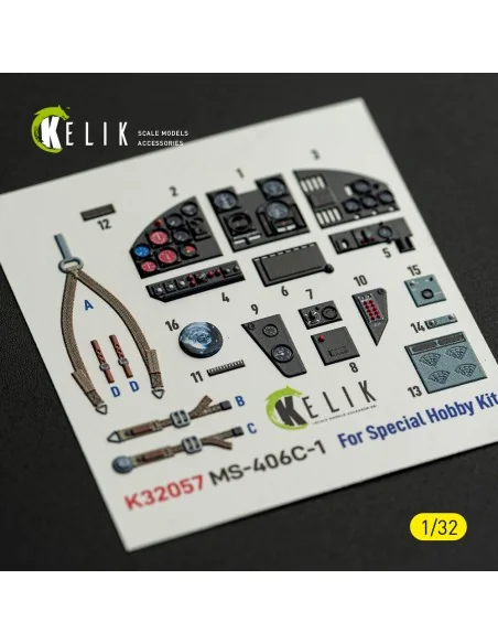 MS-406C-1 - interior 3D decals for Special Hobby kit, 1/32 - Kelik ...