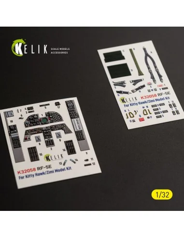 RF-5E - interior 3D decals for Kitty Hawk/Zimi models kit, 1/32 - K...