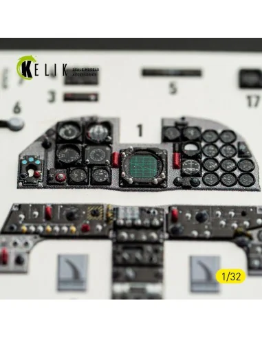 RF-5E - interior 3D decals for Kitty Hawk/Zimi models kit, 1/32 - K...