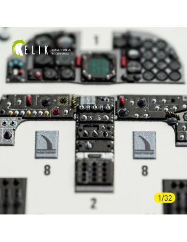 RF-5E - interior 3D decals for Kitty Hawk/Zimi models kit, 1/32 - K...