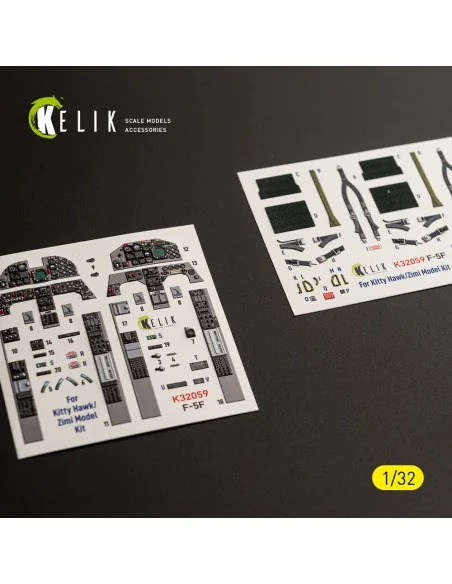 [NO_DESC] F-5F - interior 3D decals for Kitty Hawk/Zimi models kit,...