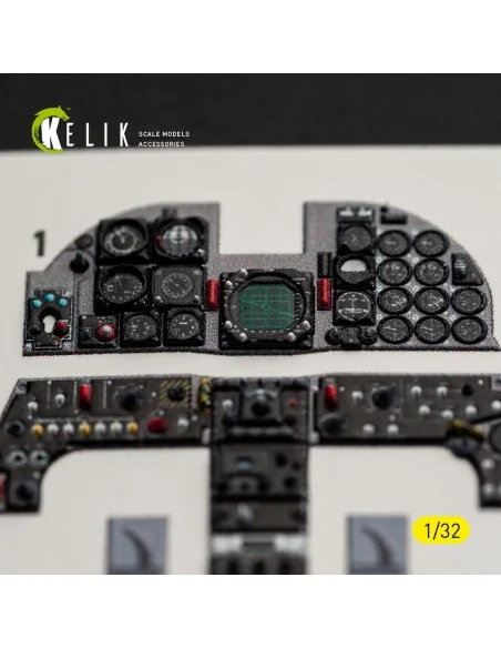 F-5F - interior 3D decals for Kitty Hawk/Zimi models kit, 1/32 - Ke...