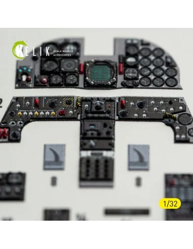F-5F - interior 3D decals for Kitty Hawk/Zimi models kit, 1/32 - Ke...