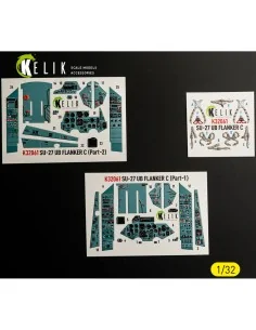 [NO_DESC] SU-27UB Flanker C - interior 3D decals for Trumpeter kit,...