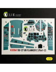 [NO_DESC] SU-27UB Flanker C - interior 3D decals for Trumpeter kit,... 2