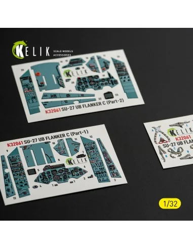 SU-27UB Flanker C - interior 3D decals for Trumpeter kit, 1/32 - Ke...