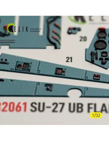 SU-27UB Flanker C - interior 3D decals for Trumpeter kit, 1/32 - Ke...