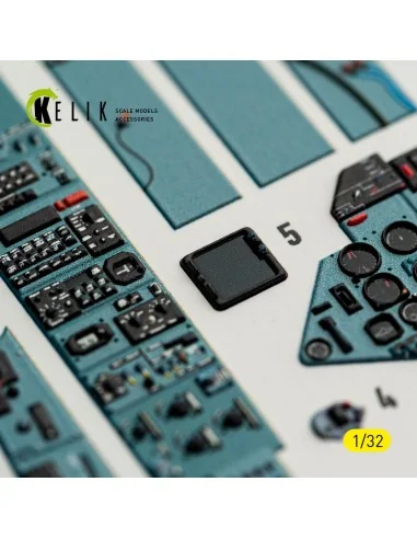 SU-27UB Flanker C - interior 3D decals for Trumpeter kit, 1/32 - Ke...
