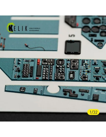 SU-27UB Flanker C - interior 3D decals for Trumpeter kit, 1/32 - Ke...
