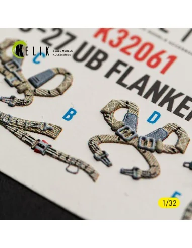 SU-27UB Flanker C - interior 3D decals for Trumpeter kit, 1/32 - Ke...