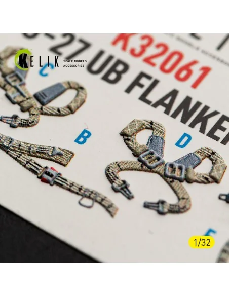 SU-27UB Flanker C - interior 3D decals for Trumpeter kit, 1/32 - Ke...